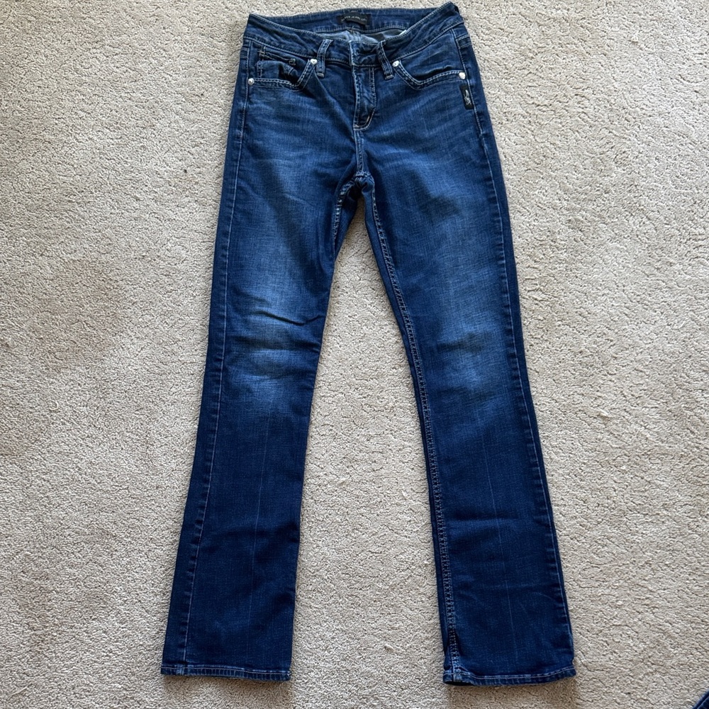Silver Jeans Dark Blue Women's Boot Cut Jeans